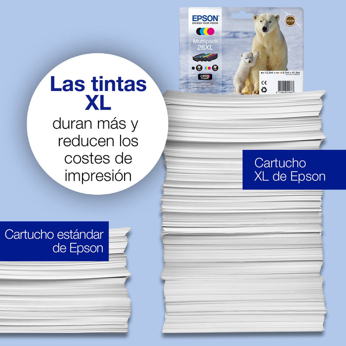 EAN 8715946625676 - Epson Polar bear C13T26314022 cartucho de tinta 1 pieza(s) Original High (L) Yield Negro imagen 5