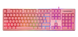EAN 7333048057327 - Deltaco Gaming GAM-021-RGB-P-DE teclado Juego USB QWERTZ Alemán Rosa imagen 1