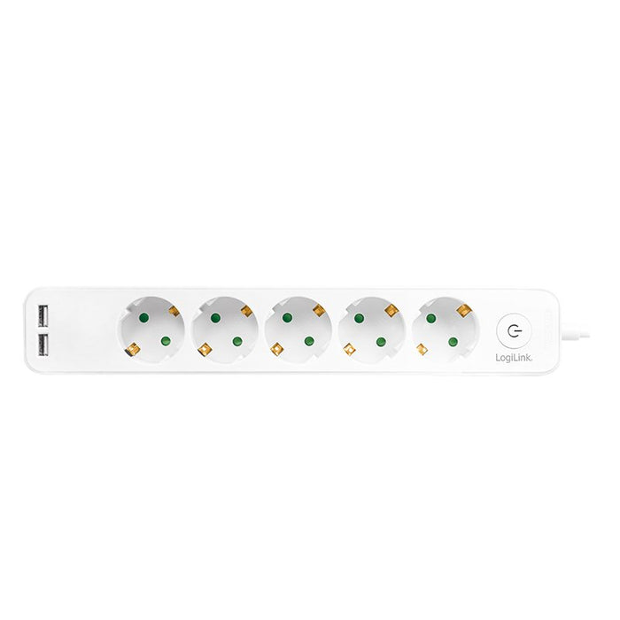 EAN 4052792057812 - LogiLink LPS249U base múltiple 1,5 m 5 salidas AC Interior Blanco imagen 2