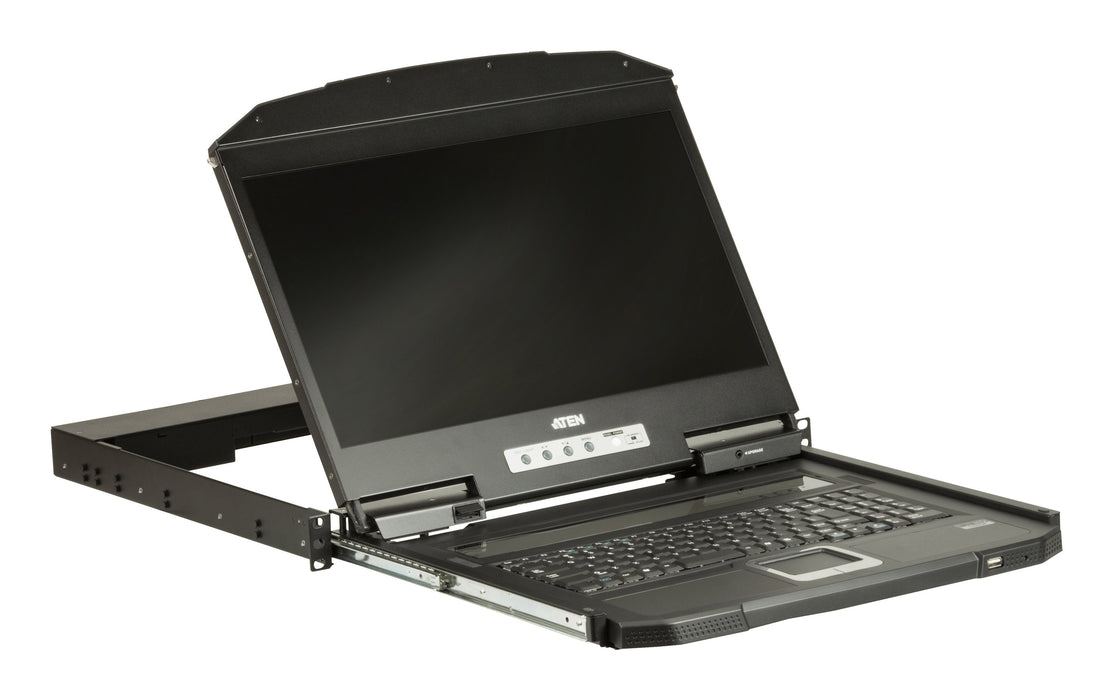 EAN 4710469344145 - ATEN CL3100NX consola de rack 47 cm (18.5") 1366 x 768 Pixeles Metal, Plástico Negro 1U imagen 3
