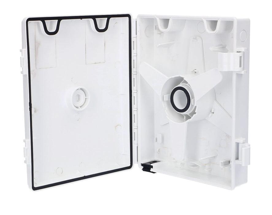 EAN 5902560360837 - Extralink FIBER OPTIC CABLE COILING BOX (PUSZKA ZAPASU KABLA) Pared Caja de cables Blanco 1 pieza(s) imagen 1