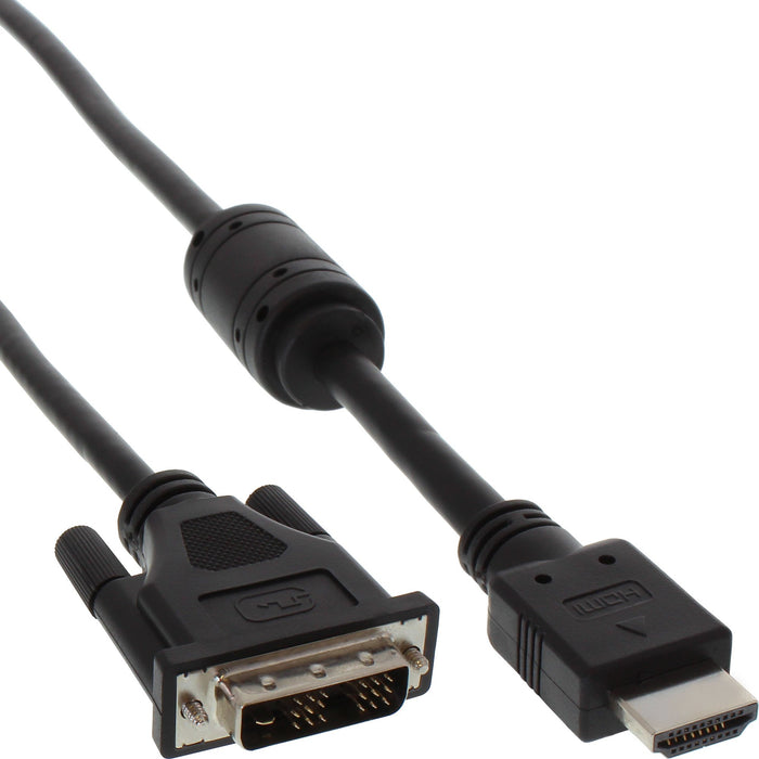 EAN 4043718252022 - InLine 17664 adaptador de cable de vídeo 1,5 m HDMI DVI Negro imagen 1