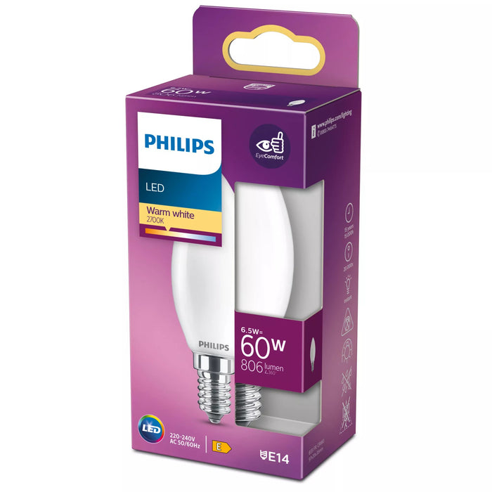 EAN 8718699762698 - Philips 8718699762698 lámpara LED Blanco cálido 2700 K 6,5 W E imagen 2