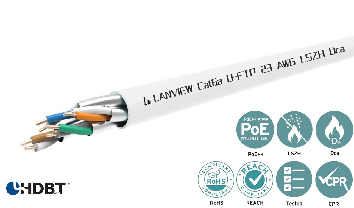 EAN 5715063019139 - Lanview LVN122432 cable de red Blanco 305 m Cat6a U/FTP (STP) imagen 4