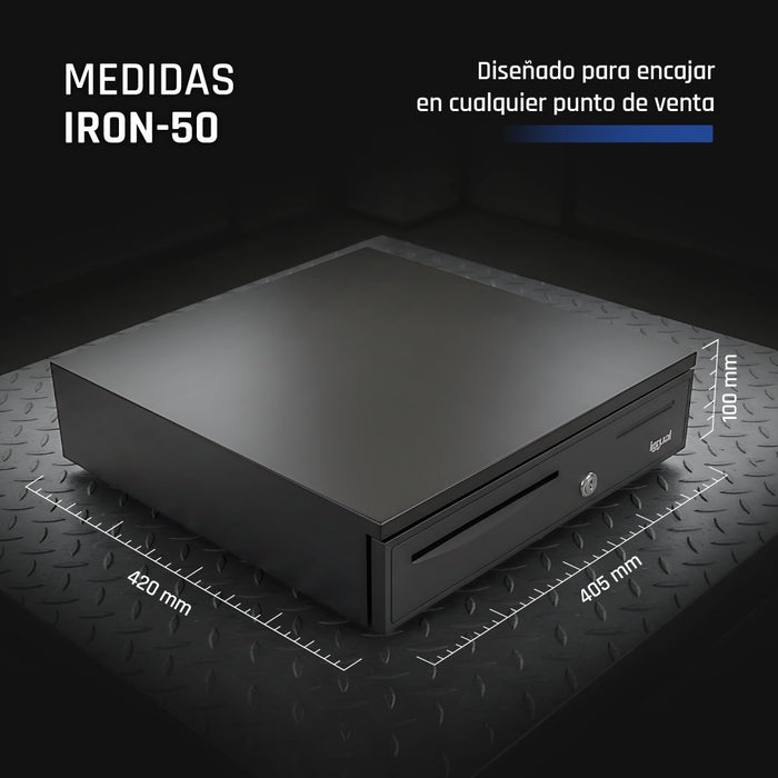EAN 8435364316344 - iggual IRON-50 Cajón de efectivo automático y manual imagen 9