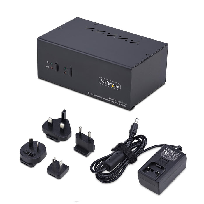 EAN 0065030909129 - StarTech.com P2ADDH462-KVM-SWITCH interruptor KVM Negro imagen 6