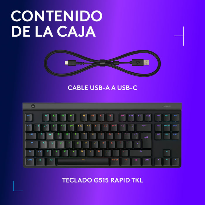 EAN 5099206132924 - Logitech G515 RAPID TKL teclado Juego imagen 9