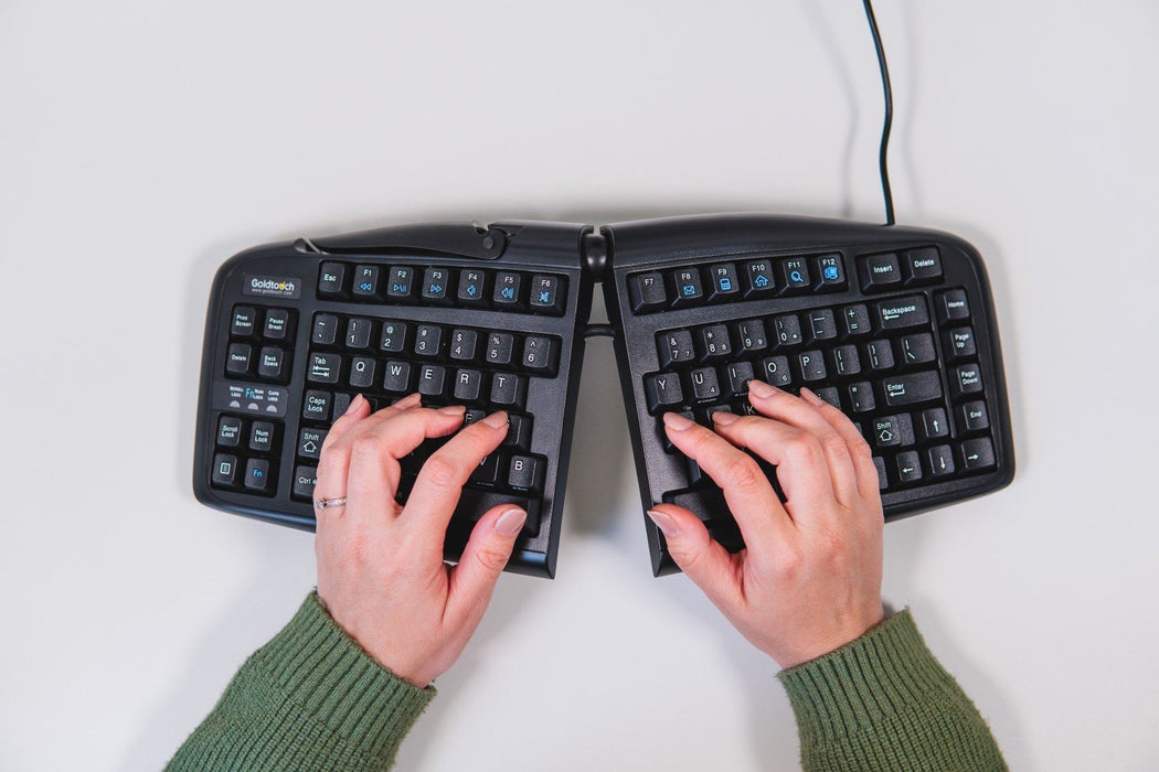 EAN 8717399995689 - BakkerElkhuizen Goldtouch Adjustable V2 teclado Oficina USB + PS/2 QWERTZ Alemán Negro imagen 3