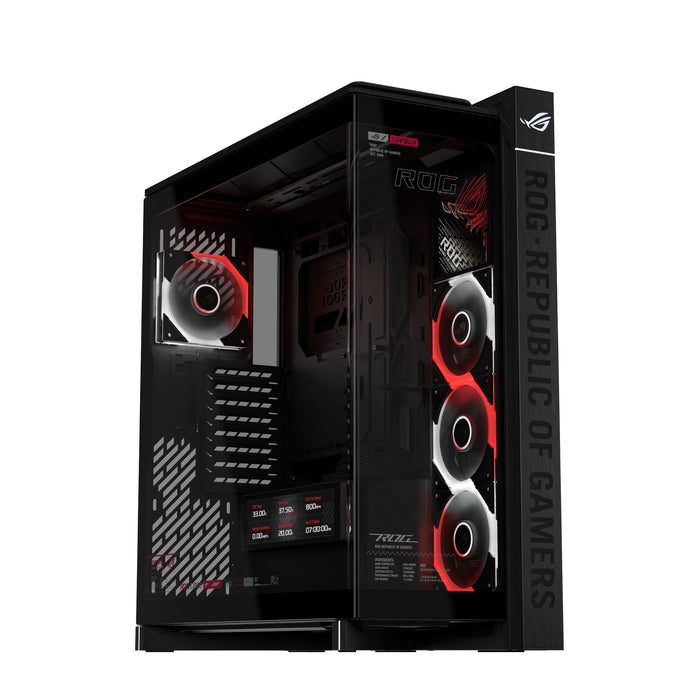 EAN 4711636437189 - ASUS ROG CRONOX GR801 CURVE TG ARGB BLACK Midi Tower Negro imagen 1