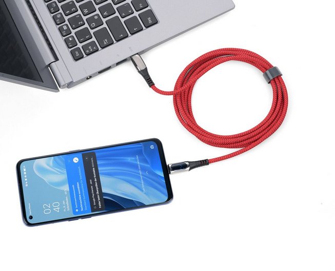 EAN 4024023038075 - TROIKA CBL20/RD cable USB 2 m USB C USB C/Lightning Rojo imagen 4
