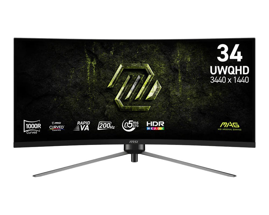 EAN 4711377392440 - MSI MAG 345CQRF E20 pantalla para PC 86,4 cm (34") 3440 x 1440 Pixeles UltraWide Dual Quad HD Negro imagen 1
