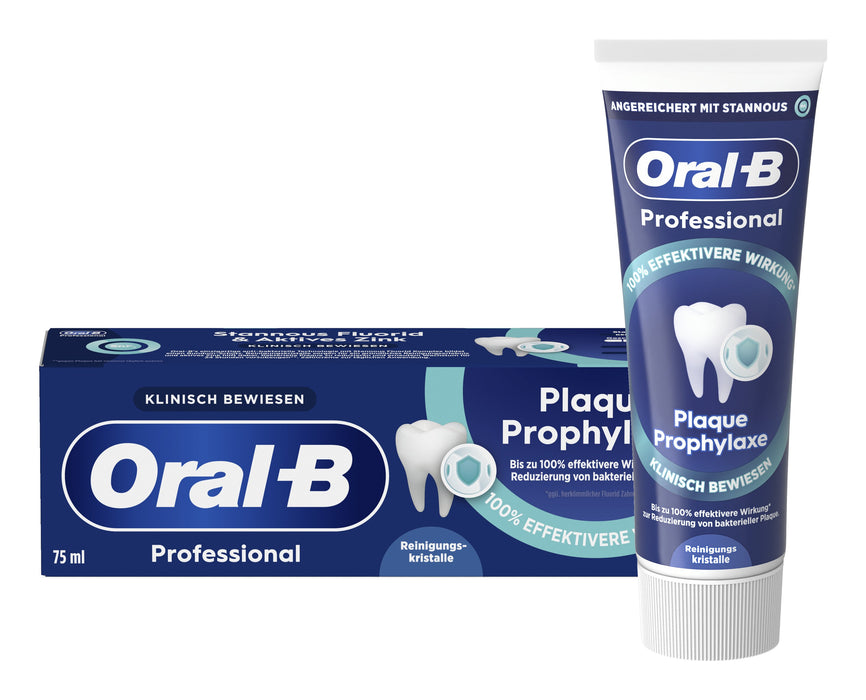 EAN 8700216666749 - Oral-B Professional Plaque Prophylaxe Pasta dentrífica antiplaca 75 ml imagen 1