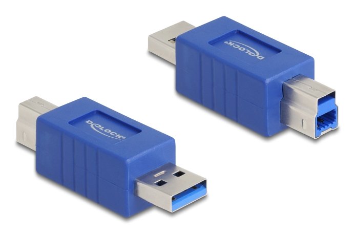 EAN 4043619672134 - DeLOCK 67213 cambiador de género para cable USB Type-A USB Type-B Azul imagen 1
