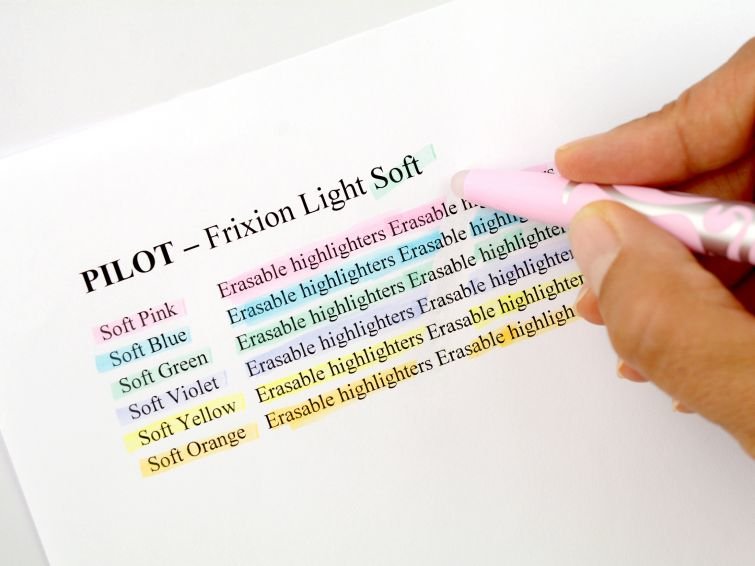 EAN 3131910572572 - Pilot FriXion Light Soft marcador 6 pieza(s) Punta de cincel Azul, Verde, Naranja, Rosa, Violeta, Amarill imagen 4