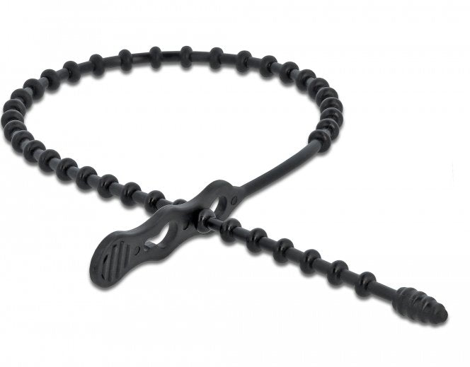 EAN 4043619189663 - DeLOCK 018966 presilla Brida de bolas Poliamida Negro 10 pieza(s) imagen 2