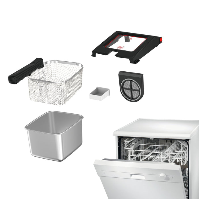 EAN 3016661173783 - Tefal Clear Duo FR600D Sencillo 0,65 L Independiente 2000 W Freidora Negro, Acero inoxidable imagen 11