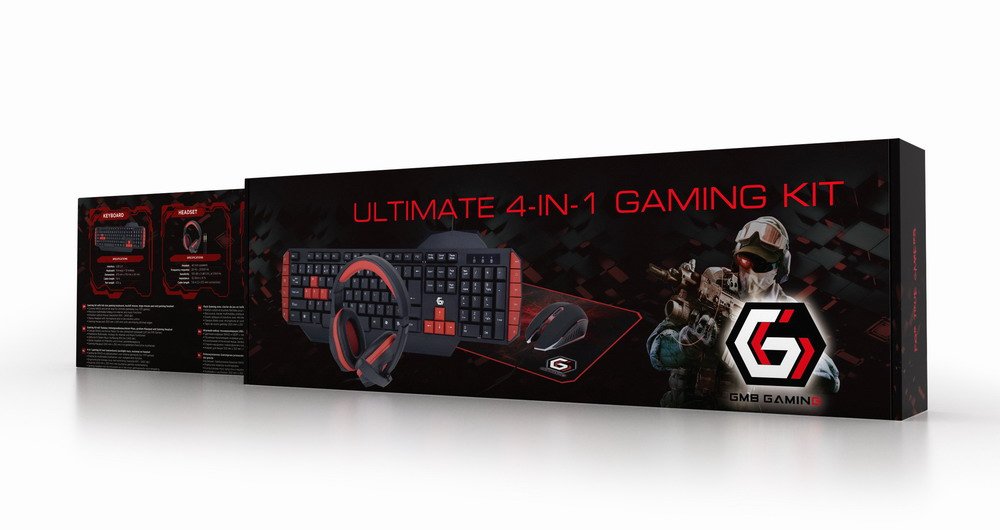 EAN 8716309113557 - Gembird GGS-UMG4-02 teclado Ratón incluido Juego USB QWERTY Inglés de EE. UU. Negro imagen 6
