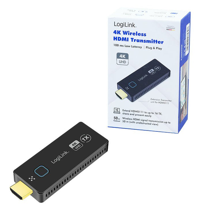 EAN 4052792075397 - LogiLink HDW0111AT extensor audio/video Transmisor de señales AV Negro imagen 4