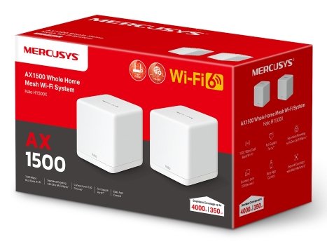 EAN 6957939001964 - Mercusys HALO H1500X Doble banda (2,4 GHz / 5 GHz) Wi-Fi 6 (802.11ax) Blanco 3 Interno imagen 3