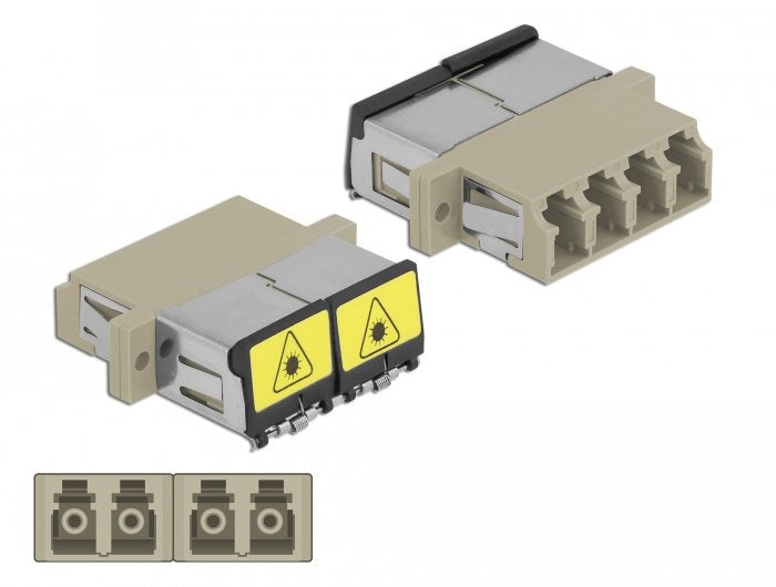 EAN 4043619869046 - DeLOCK 86904 adaptador de fibra óptica LC/LC 1 pieza(s) Beige imagen 3