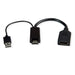 EAN 7630049619470 - ROLINE 12.03.3147 adaptador de cable de vídeo 0,15 m HDMI + USB DisplayPort Negro imagen 3