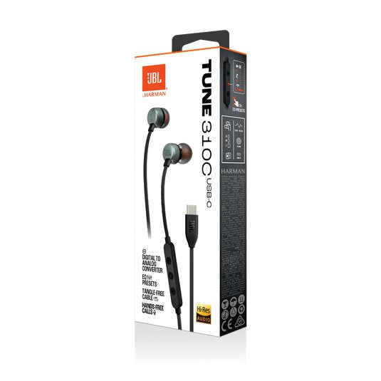 EAN 1200130011146 - JBL Tune 310C Auriculares Alámbrico Dentro de oído Llamadas/Música USB Tipo C Negro imagen 8