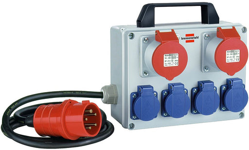 EAN 4007123075522 - Brennenstuhl BKV 2/4 T IP44 unidad de distribución de energía (PDU) 6 salidas AC Negro, Azul, Gris, Rojo imagen 1