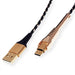 EAN 7630049617186 - ROLINE 11.02.8920 cable USB USB 2.0 1 m USB A USB C Negro, Oro imagen 1