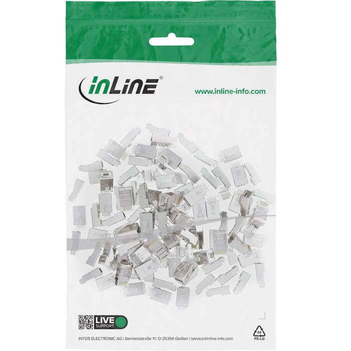 EAN 4043718268184 - InLine 73098T conector RJ-45 Transparente imagen 3