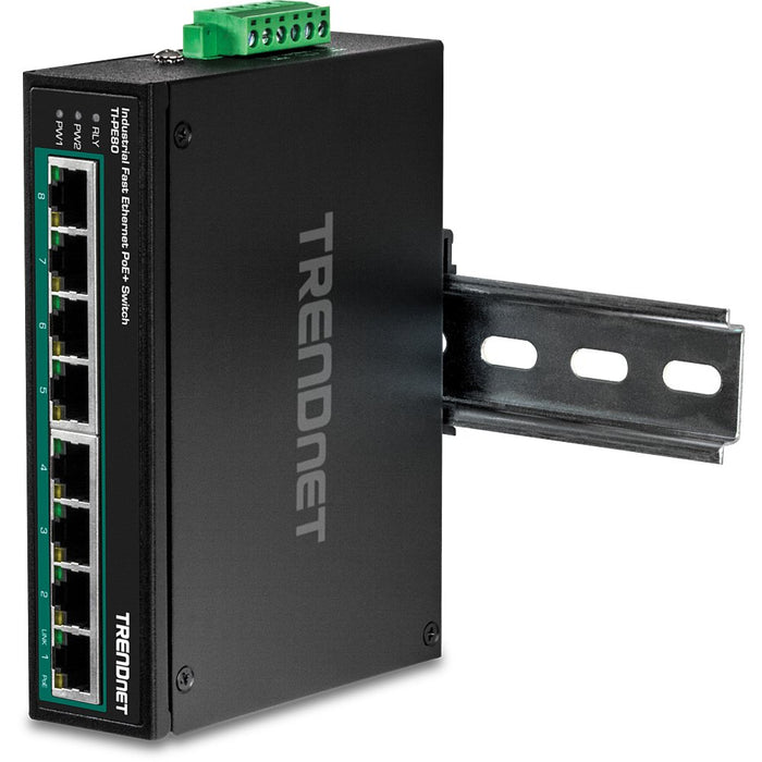 EAN 0710931161779 - Trendnet TI-PE80 switch No administrado Fast Ethernet (10/100) Energía sobre Ethernet (PoE) Negro imagen 7