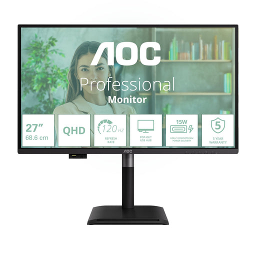EAN 4038986182881 - AOC Q27P4U pantalla para PC 68,6 cm (27") 2560 x 1440 Pixeles Wide Quad HD Negro imagen 2