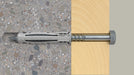 EAN 4048962480849 - Fischer 568010 tornillo de anclaje y taco 50 pieza(s) Anclaje de expansión 50 mm imagen 6