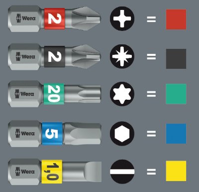 EAN 4013288179869 - Wera 05057420001 punta de destornillador 12 pieza(s) imagen 6