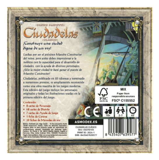 EAN 8435407639577 - Asmodee ESCIT01ES juego de tablero Ciudadelas Clásico 45 min Juego De Cartas Estrategia imagen 2