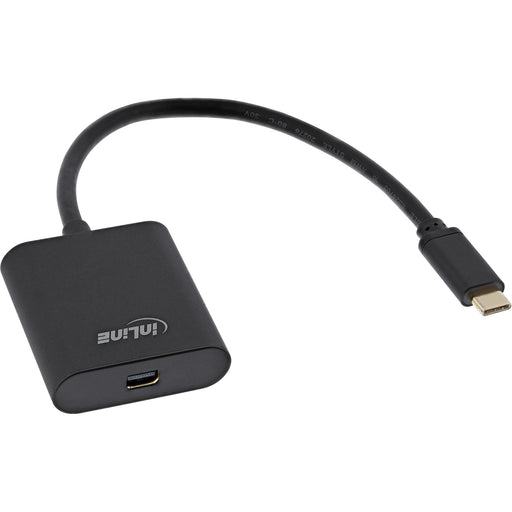 EAN 4043718271191 - InLine 64105B adaptador de cable de vídeo 0,2 m USB Tipo C Mini DisplayPort Negro imagen 1