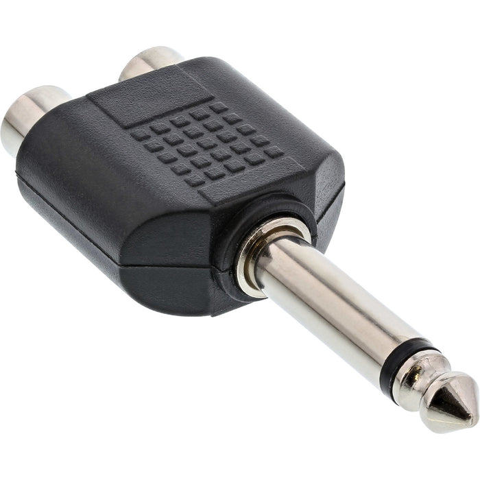 EAN 4043718080434 - InLine 99339 cambiador de género para cable 6.3mm jack male mono 2xCinch Negro imagen 2