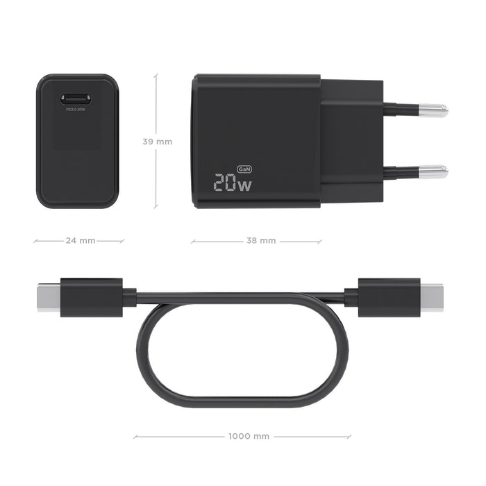 EAN 8435739905456 - AISENS ASCH-20W1P082-BK cargador de dispositivo móvil Teléfono móvil, Smartphone, Cámara digital, Univers imagen 4