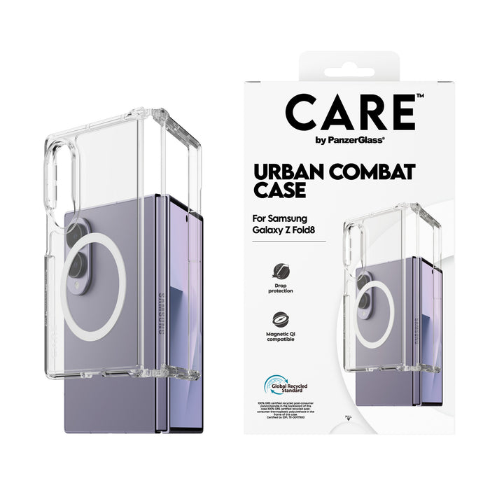EAN 5715685046377 - PanzerGlass CARE™ by ® Urban Combat Case Transparent w. White Qi Samsung Fold8 funda para teléfono móvil  imagen 2