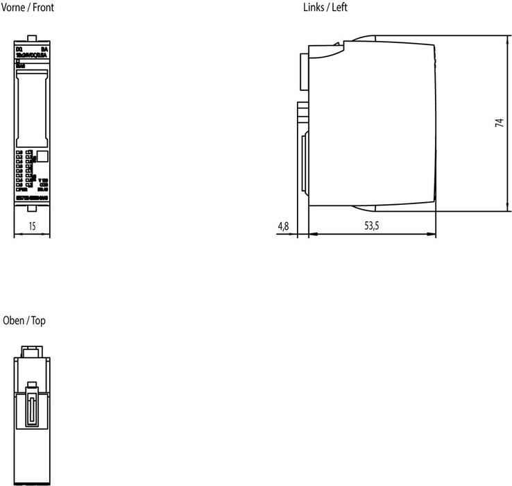 EAN 4047623409397 - Siemens 6ES7132-6BH00-0AA0 adaptador e inversor de corriente Interior Multicolor imagen 4