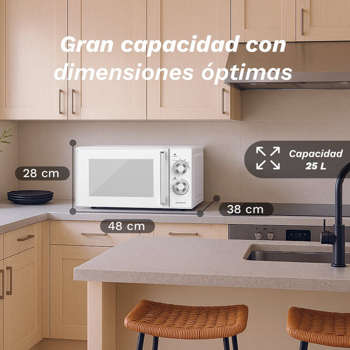 EAN 8426156018959 - Grunkel MW-25MG microondas Blanco Solo microondas Encimera 25 L 700 W imagen 2