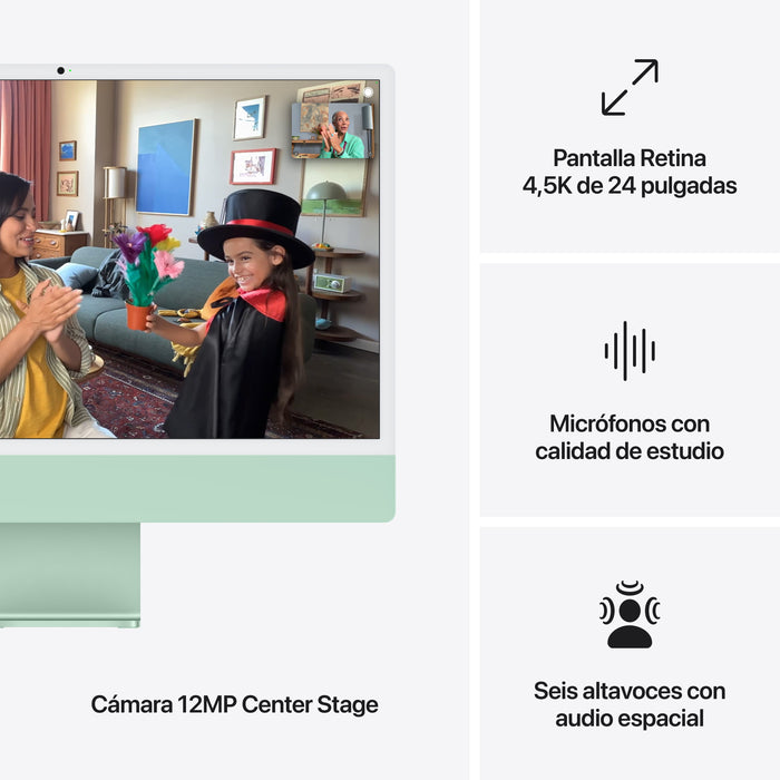 EAN 0195949592591 - Apple iMac Apple M M4 59,7 cm (23.5") 4480 x 2520 Pixeles PC todo en uno 16 GB 256 GB SSD macOS Sequoia W imagen 7