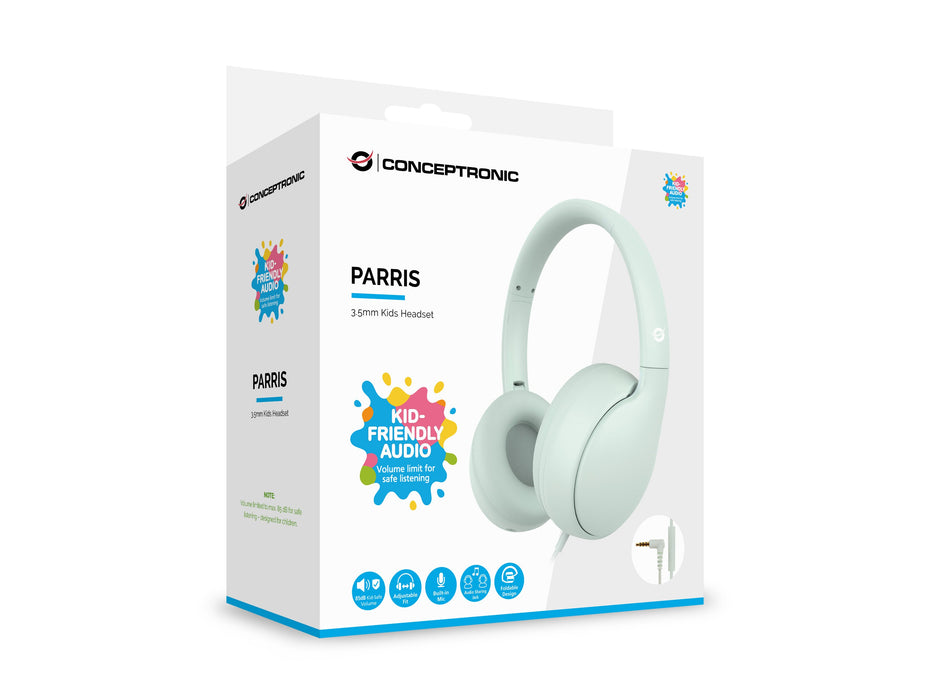 EAN 4015867242292 - Conceptronic PARRIS04GT auricular y casco Auriculares Alámbrico Diadema Llamadas/Música Verde claro imagen 4
