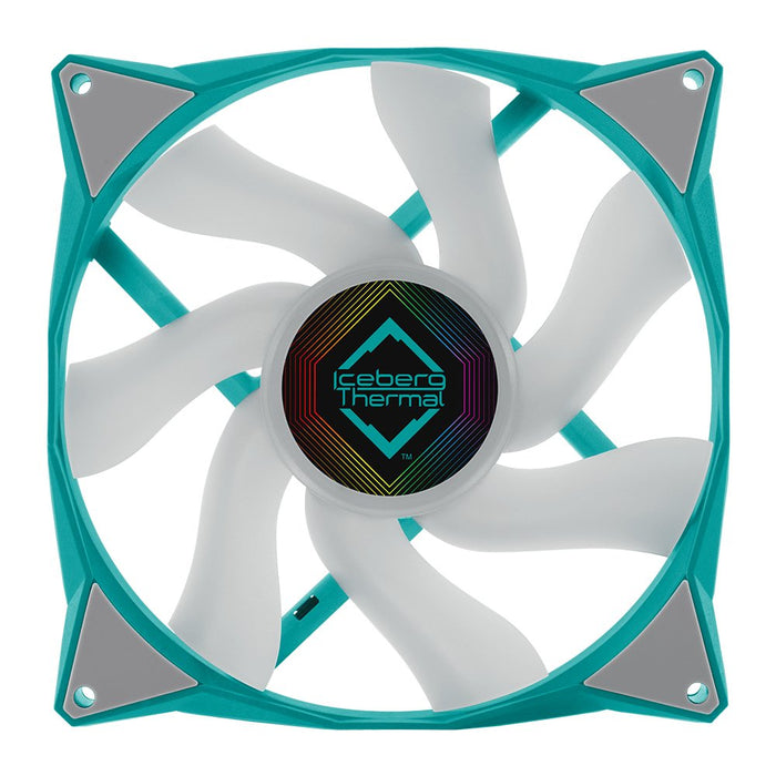 EAN 1230000071208 - Iceberg Thermal IceGALE ARGB Carcasa del ordenador Ventilador 14 cm Verde azulado 1 pieza(s) imagen 1