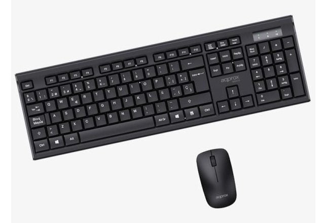EAN 8435099535270 - Approx APPMX410 teclado Ratón incluido Hogar RF inalámbrico QWERTY Español Negro imagen 2