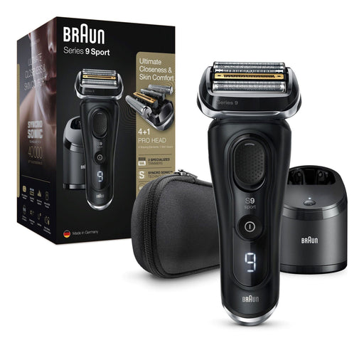 EAN 8700216020251 - Braun Series 9 9352cc Sport Máquina de afeitar de láminas Recortadora Negro, Gris imagen 2