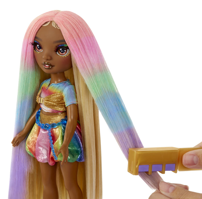 EAN 0035051526797 - Rainbow High Hair Chalk & Style Doll- Meline (Gold) imagen 5