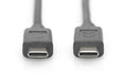 EAN 4016032455288 - Digitus AK-300155-010-S cable USB USB 2.0 1 m USB C Negro imagen 3
