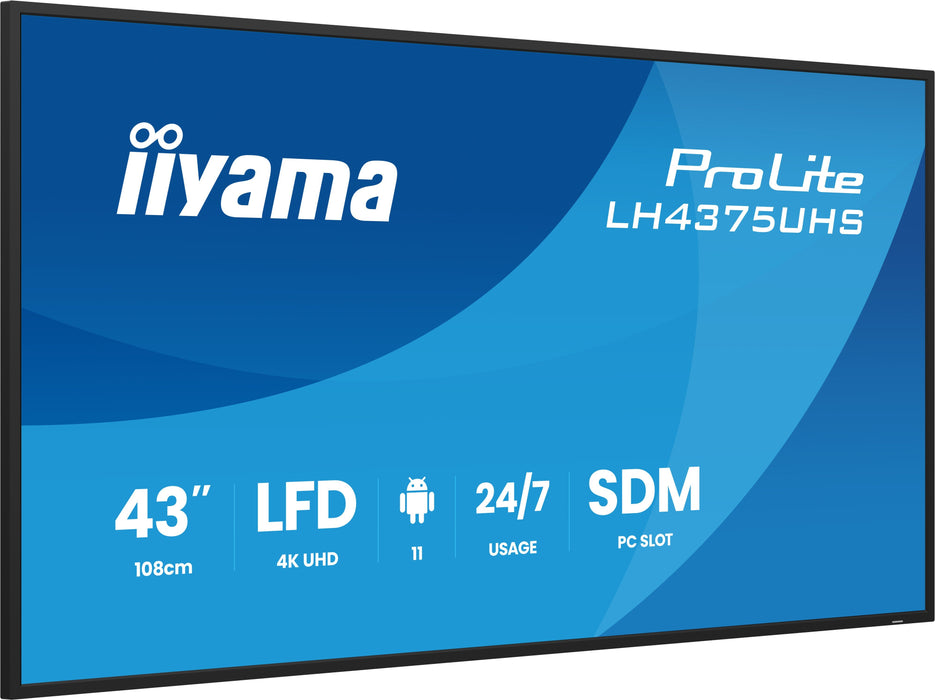 EAN 4948570125234 - iiyama LH4375UHS-B2AG pantalla de señalización Pantalla plana para señalización digital 108 cm (42.5") LC imagen 4