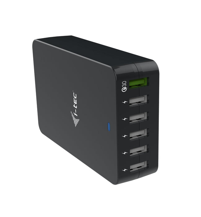 EAN 8595611703768 - i-tec CHARGER6P52W cargador de dispositivo móvil Universal Negro Corriente alterna Carga rápida Interior imagen 1