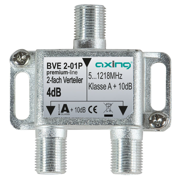 EAN 7611682005592 - Axing BVE 2-01P Divisor de señal para cable coaxial Acero inoxidable imagen 1